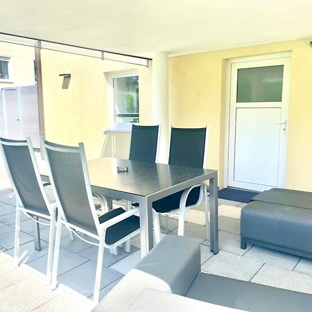 Stilvolles Designappartment Mit Terasse & Garten Im Idylischem 宾德拉赫 外观 照片
